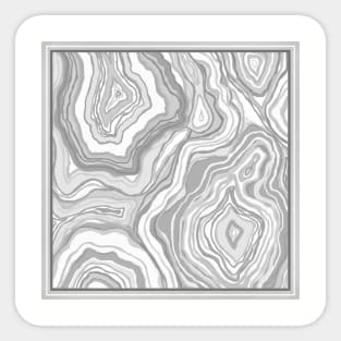 Light Gray Agate Sticker